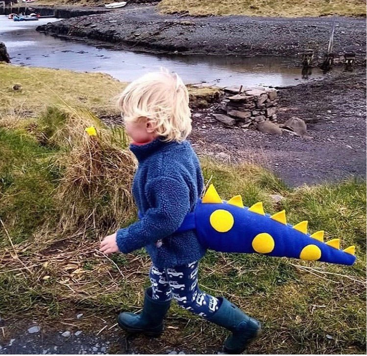 Blue Dinosaur Tail